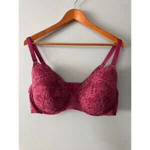 Torrid Curve 44DD Lace Underwire Bra – Burgundy Wine Plus Size Full Coverage